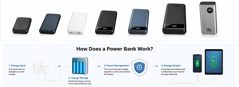Common Types of Power Banks & How Power Banks Work