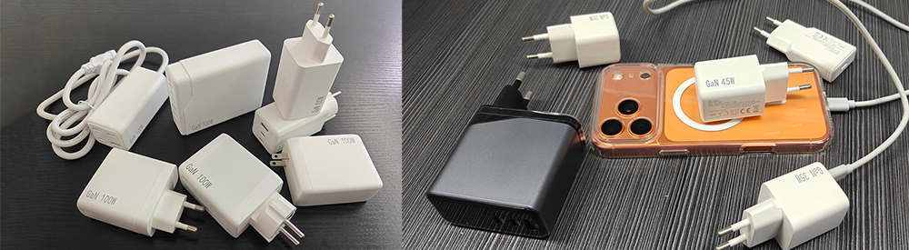 Multiple GAN chargers are compatible with all mobile phones and devices, suitable for office, home, and business environments