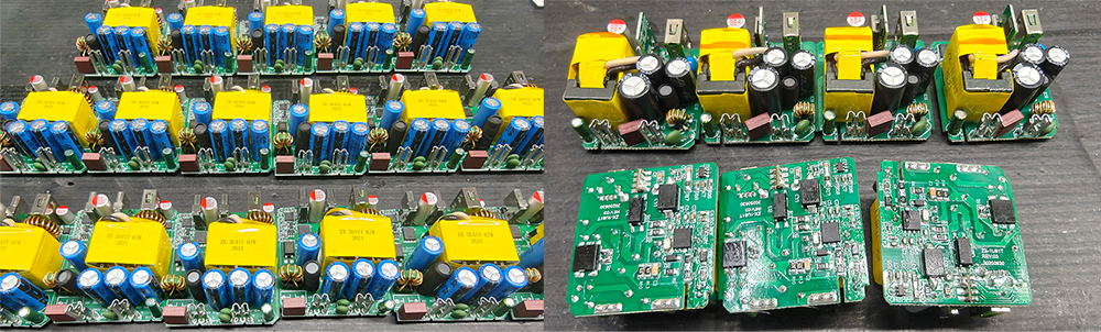 Close-up of Zonsan charger PCB layout