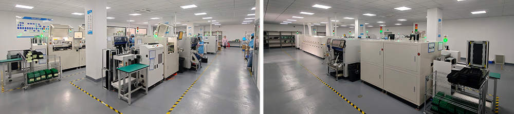 SMT production line of Zonsan wall phone charger manufacturer