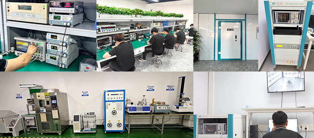 Zonsan charger factory's testing laboratory and equipment.