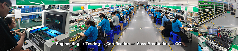 Charger factory certification readiness process from engineering to mass production