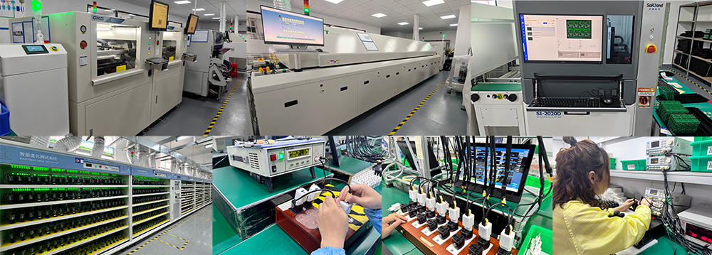 SMT production quality control of wall chargers and final quality inspection before charger packaging