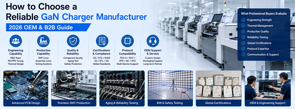 How to Choose a Reliable GaN Charger Manufacturer