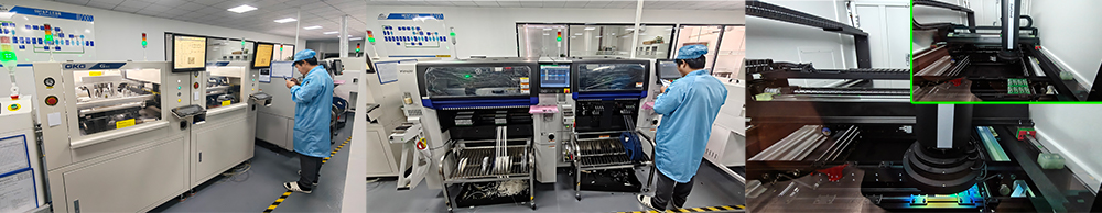 Components for mobile phone chargers at the Zonsan factory (SMT placement & AOI Inspection)