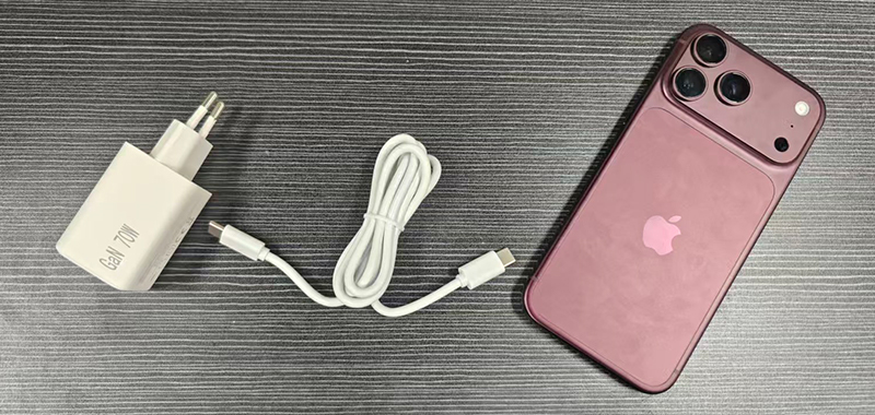 ZONSAN ZX-1U90T 70W AVS GaN USB-C charger for iPhone 18 Pro Max