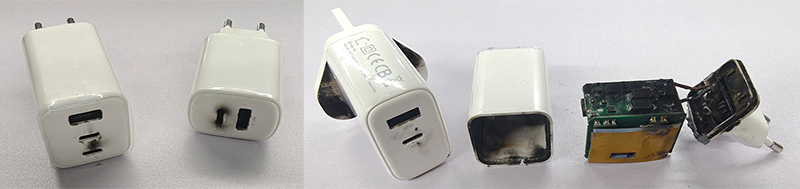 Mobile phone charger malfunction