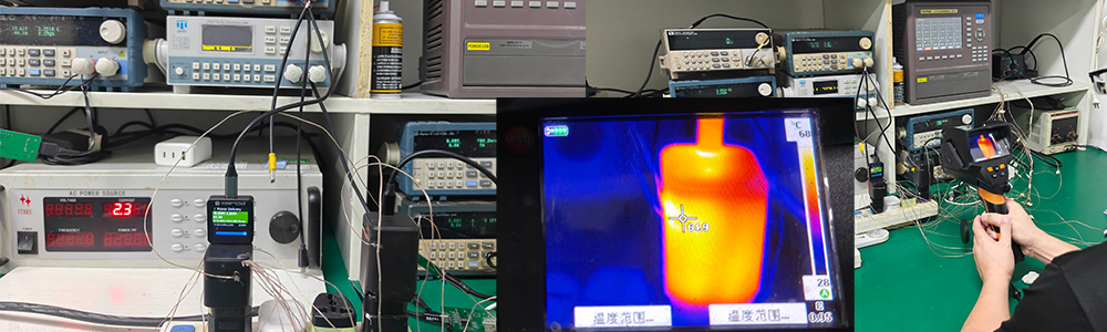 Fast Charger Temperature Test - Infrared Thermal Imaging Comparison with Real Product