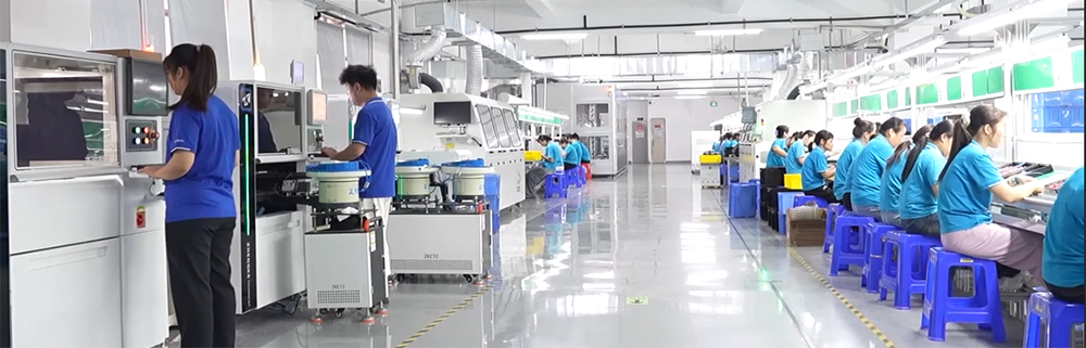 Mobile phone charger manufacturer's automated production line