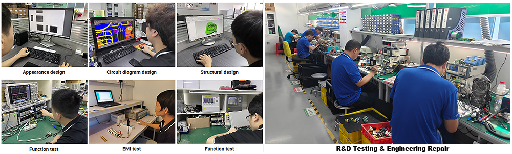 Zonsan factory charger testing real shot images