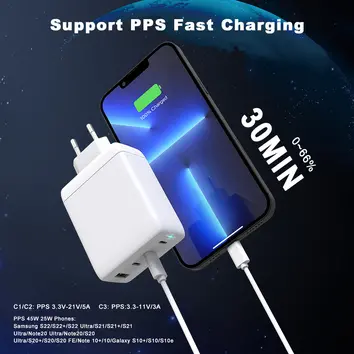 100W 4 Port ODM Foldable USB Wall Charger | ZX-4U14T