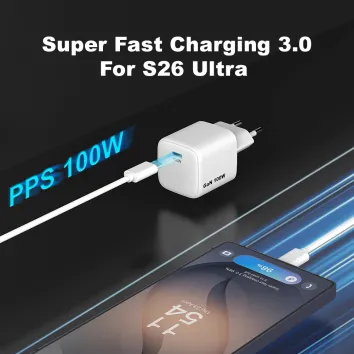 100-W-GaN-Ladegerät Typ C PPS PD3.2 100-W-USB-C-Schnellladegerät |ZX-1U96T