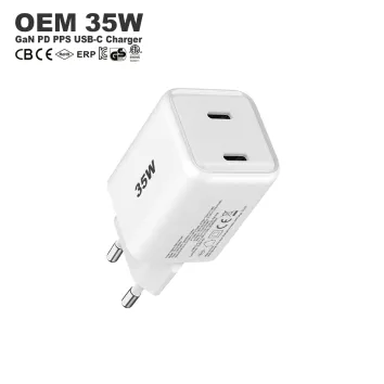 2C Gan 35w Fast Charger Super Charging fot iPhone Samsung Mobile Devices | ZX-2U105T