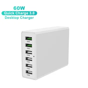 6 Port USB Desktop Charger |ZX-6U01QN