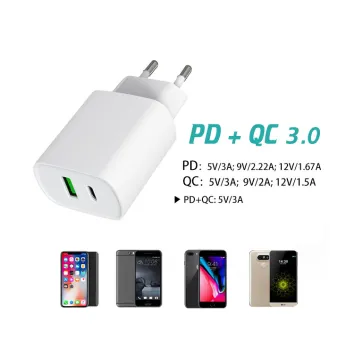 Dual Port 20W PD 18W QC Fast USB Mobile Charger | ZX-2U39T