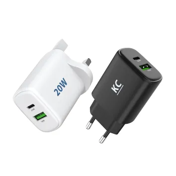 Precio de fábrica PD 20W + 18W GaN Tipo C Adaptador de alimentación CARGAR USB CARGO RÁPIDO para iPhone 15/14/13/12/Samsung Android