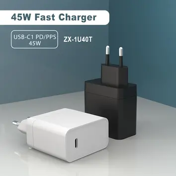 GAN 45W PD ładowarka na iPhone iPad MacBook Samsung |ZX-1U40T