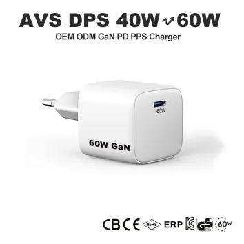 Mini 60W GaN PPS AVS Charger for iPhone 18 Pro Max Samsung Fast Charging | ZX-1U107T