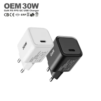 Carregador de celular 30W USB-C com carregador rápido PD PPS GaN |ZX-1U74T