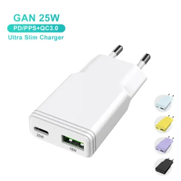 Ultra-thin 25w Wall Charger (KC Certified, 1C1A, PD, GaN) ZX-2U102T